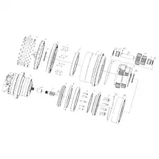 AXLE OF PLANETARY GEAR JXD176.02.01-004 - Блок «TRAVEL MOTOR & REDUCTOR ASSEMBLY»  (номер на схеме: 19)