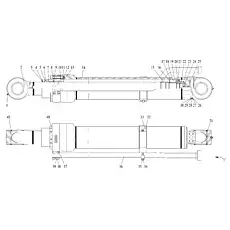 BACK-UP RING 135×140×9.7 135×140×9.7 - Блок «Цилиндр рычага»  (номер на схеме: 18)