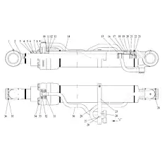 BACK-UP RING 115×120×9.7 115×120×9.7 - Блок «Цилиндр стрелы»  (номер на схеме: 18)