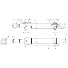 BACK-UP RING 115×120×9.7 115×120×9.7 - Блок «Цилиндр ковша»  (номер на схеме: 18)