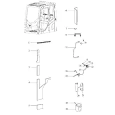 BOLT M8×16 GB/T5783 M8×16 - Блок «OPERATOR'S CAB»  (номер на схеме: 15)