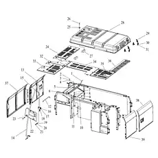 BOLT M12×25 GB/T5783 M12×25 - Блок «OUT PANEL»  (номер на схеме: 17)