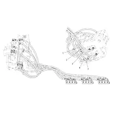 HOSE ASSEMBLY F481CACA121206-1400 - Блок «PILOT LINES»  (номер на схеме: 5)