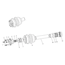 BOLT M10×30 LGWT210-07 M10×30 - Блок «Катки в сборе»  (номер на схеме: 2)