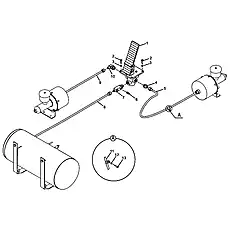 Hose assembly - Блок &laquo;Установка трубопровода тормозного клапана в сборе&raquo;  (номер на схеме: 8)