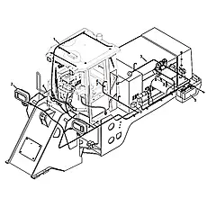 Electrical wiring of cab - Блок «Электрическая система»  (номер на схеме: 1)