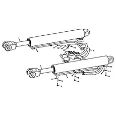 Hose assembly - Блок &laquo;Монтаж трубопровода подъемного цилиндра в сборе&raquo;  (номер на схеме: 9)