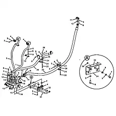 Hose assembly - Блок &laquo;Монтаж трубопровода с несколькими клапанами в сборе&raquo;  (номер на схеме: 20)
