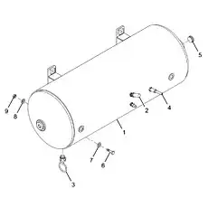 Water drain valve - Блок «Воздушный бак в сборе»  (номер на схеме: 3)