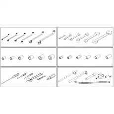 Offset ring spanner 13-15 - Блок «Набор инструментов»  (номер на схеме: 14)