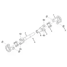 Oil nozzle M8 X 1 - Блок «Вал верхнего привода в сборе (CDM833.04.04)»  (номер на схеме: 5)