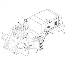 Rear right mudguard assembly - Блок «Система внешних панелей»  (номер на схеме: 5)
