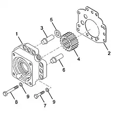 Ball bearing 6012 - Блок «Насос трансмиссии»  (номер на схеме: 3)