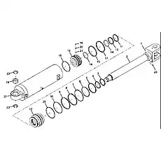 Joint bearing GE70ES-C3 - Блок «Подъемный цилиндр CDM855.07.02»  (номер на схеме: 24)