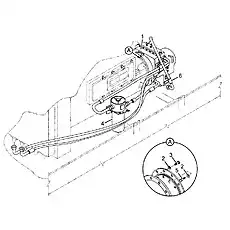 Oil circuit of transmission and torque converter assembly - Блок «Система преобразователя крутящего момента»  (номер на схеме: 4)