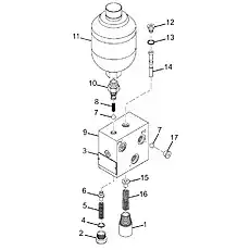 Combined washer 10 - Блок «Клапан поддержки масла»  (номер на схеме: 13)