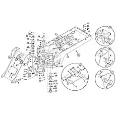 Oscillating suspension pin - Блок «Система рамы»  (номер на схеме: 27)