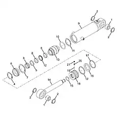 Piston seal ring 100x84.5x6.3 - Блок «Рулевой цилиндр»  (номер на схеме: 16)