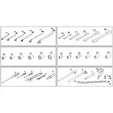 Non-shifting spanner 13-15 - Блок «Набор инструментов»  (номер на схеме: 20)
