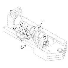 Hose from cooler to torque converter M8x35 8 - Блок «Преобразователь крутящего момента и цепь трансмиссионного масла в сборе»  (номер на схеме: 5)