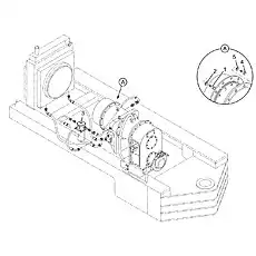 Oil circuit of transmission and torque converter assembly - Блок «Система преобразователя момента»  (номер на схеме: 3)