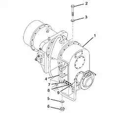 Hydraulic transmission assembly - Блок «Система трансмиссии»  (номер на схеме: 1)