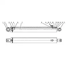 1 Screw M10X1 - Блок «B80A-FD-00 Наклонный цилиндр 2»  (номер на схеме: 3)