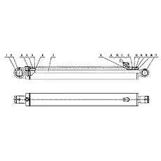 Screw M10X1 - Блок «B80A-FD-00 Наклонный цилиндр»  (номер на схеме: 3)
