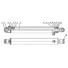 Piston Rod Buffering Ring - Блок «B80A-TL-00 Подъемный цилиндр 2»  (номер на схеме: 13)