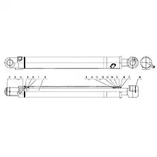 Piston Rod Buffering Seal 70X85.5X6 - Блок «B80A-WD-00 Цилиндр отвала»  (номер на схеме: 13)