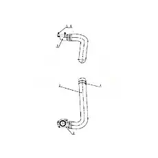 Suction Pipe - Блок «B80A0802 Всасывающая труба»  (номер на схеме: 1)
