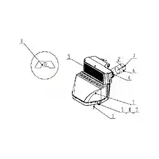 Bolt M8X25 - Блок «B80A17T2 Система кондиционирования воздуха 2»  (номер на схеме: 9)