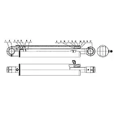 Piston Rod Buffering Ring 70X85.5X6 - Блок «B80D-XB-00 Держатель цилиндров 2»  (номер на схеме: 12)