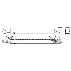 Piston Rod Guide Ring 50X55X40 - Блок «B80D-ZTL-00 Левый стабилизатор цилиндра»  (номер на схеме: 9)
