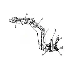 Clamp Cylinder System - Блок «B80E11 Гидравлическая система для экскаваторов»  (номер на схеме: 12)