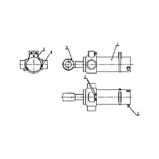 M10X1 Oil Cup - Блок «B80E110101 Левый качающийся цилиндр в сборе 2»  (номер на схеме: 5)