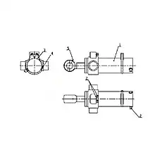 M10X1 Oil Cup - Блок «B80E110101 Левый качающийся цилиндр в сборе»  (номер на схеме: 5)