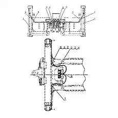 Left Stabilizer Cylinder - Блок «B80E1103T1 Линии - Стабилизатор»  (номер на схеме: 1)