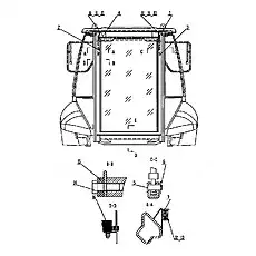 Inside View Mirror - Блок &laquo;Кабина&raquo;  (номер на схеме: 11)