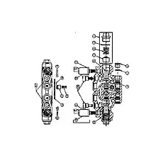 Spool-Compensator - Блок «NSCX182-E16 Секция расширения рычага»  (номер на схеме: 6)
