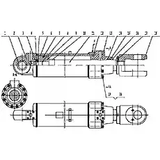 Piston Rod - Блок «70-00 Бак цилиндра»  (номер на схеме: 11)