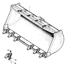 Bucket - Блок «Инструмент 3»  (номер на схеме: 1)