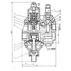 Valve (II) - Блок «SH380A Разделитель воды и масла»  (номер на схеме: 9)
