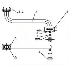 Pipe - Блок «Z30E1001T12 Стальная труба в сборе»  (номер на схеме: 1)