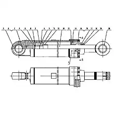 Piston Rod - Блок «75-00 Цилиндр наклона»  (номер на схеме: 12)