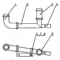 Inlet Hose - Блок «Z30E0104T8 Входной шланг в сборе»  (номер на схеме: 2)