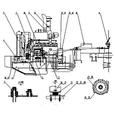 Cooling System - Блок «Z30E01T12 Двигатель в сборе»  (номер на схеме: 2)