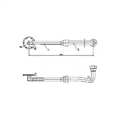 Pipe Assembly - Блок «Линия всасывания в сборе»  (номер на схеме: 1)