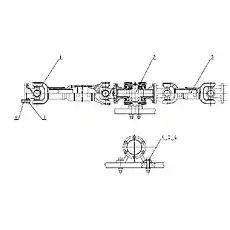 Nut M14 - Блок «Z33E07T2 Передний приводной вал»  (номер на схеме: 6)