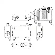 Spring - Блок «Z33E1001T7 Гидравлический масляный бак»  (номер на схеме: 8)